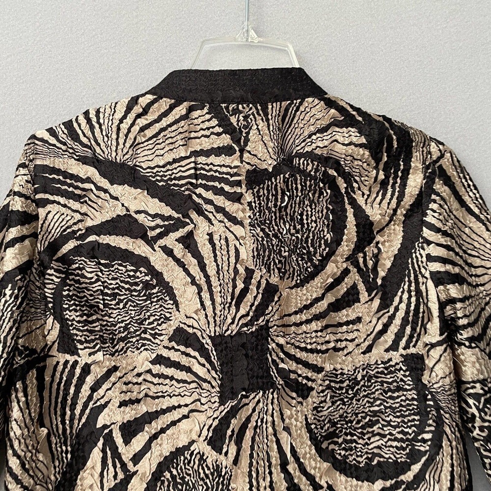 Chicos Travelers Mandarin Collar Toggle Button Top - Picture 6 of 11